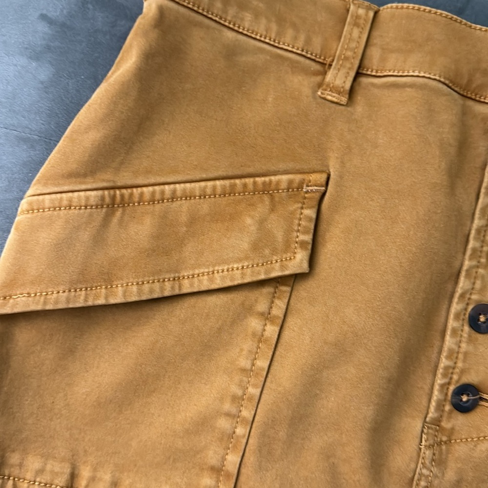 Pilcro and the Letterpress Mustard Skirt - Picture 2 of 8